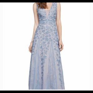 BCBG MaxAzria Elina Embroidered Tulle Gown